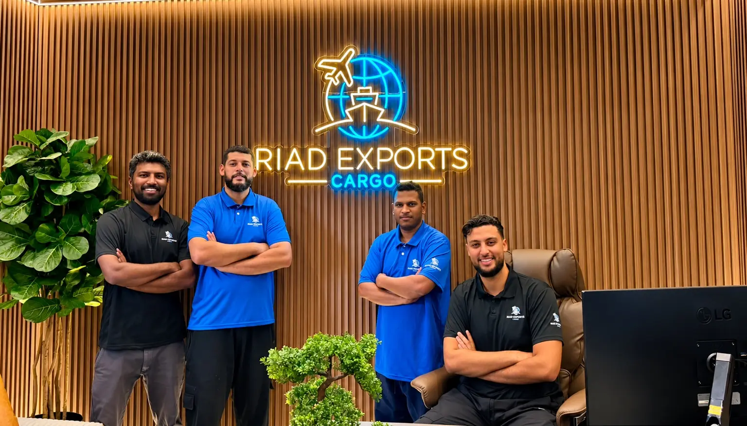 Équipe et opérations logistiques de Riad Exports